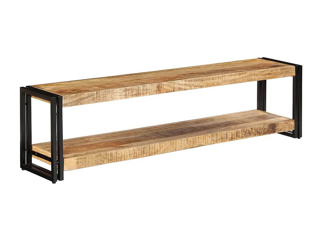 Mobile Porta TV 150x30x40 cm in Legno Massello di Mango