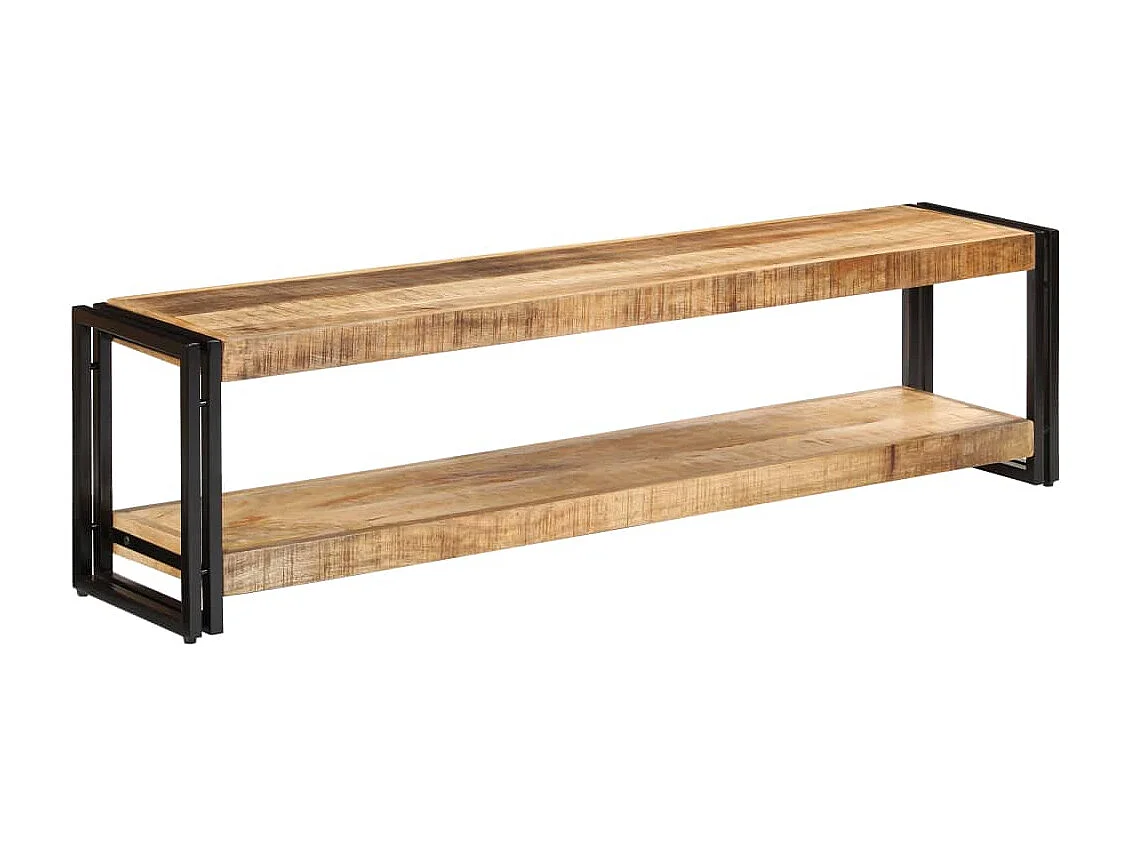 Mobile Porta TV 150x30x40 cm in Legno Massello di Mango