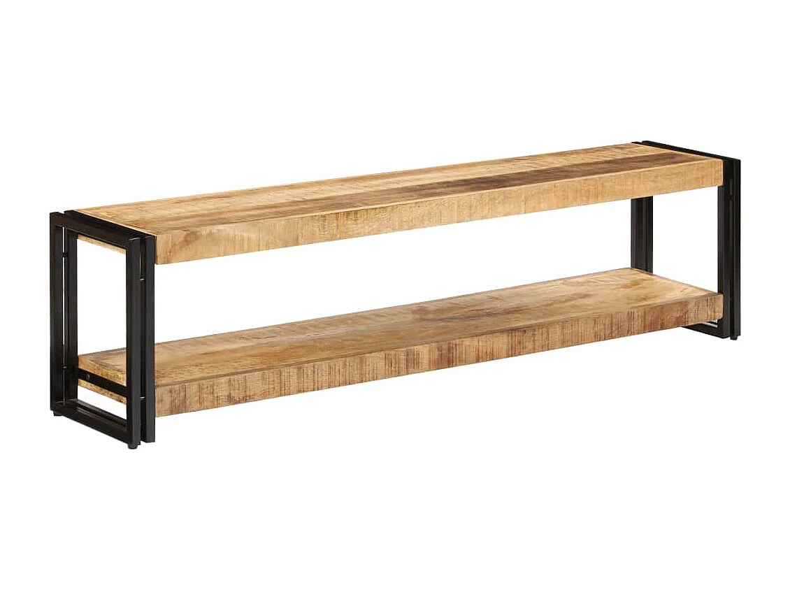 Mobile Porta TV 150x30x40 cm in Legno Massello di Mango