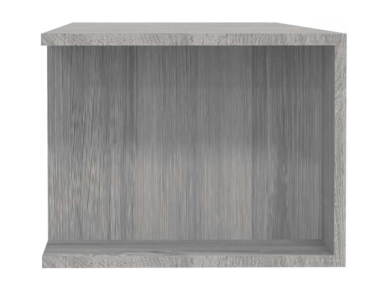 Mobile Porta TV con Luci LED Grigio Sonoma 135x39x30 cm