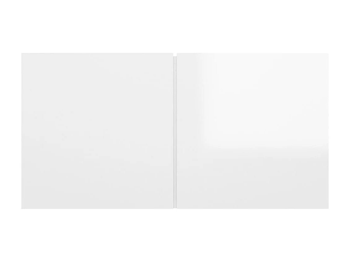 Meubles TV suspendus 2 pcs Blanc brillant 60x30x30 cm
