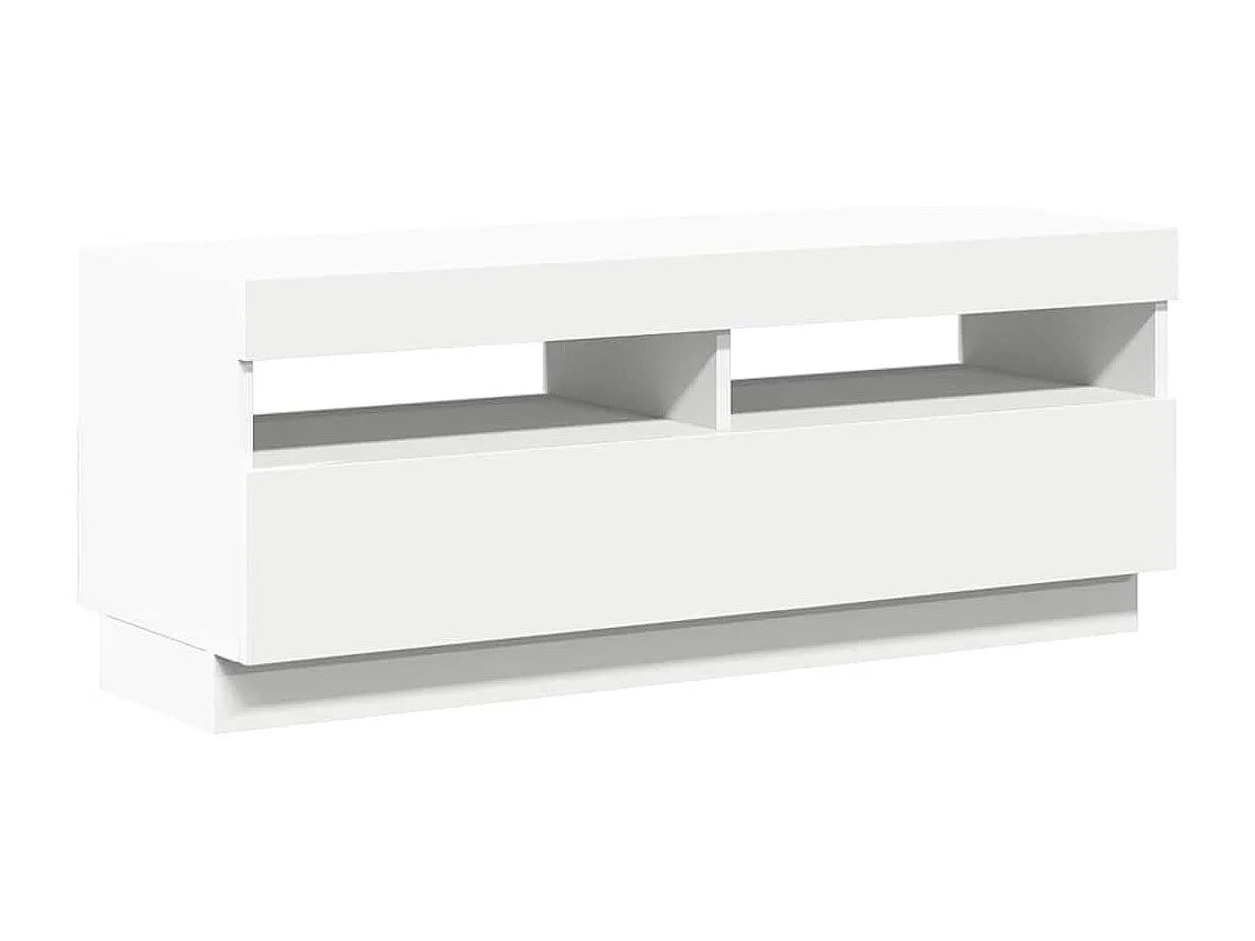 Mueble para TV con luces LED blanco 100x35x40 cm