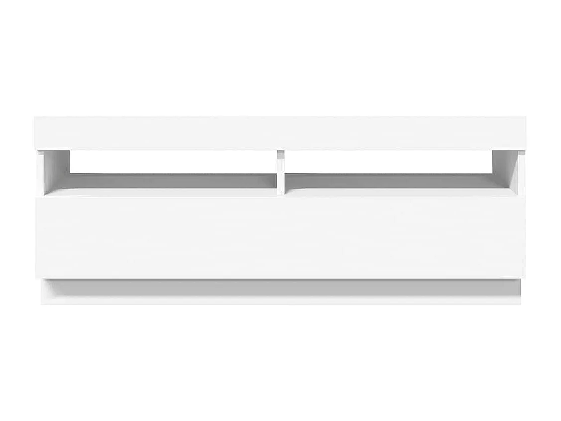 Mueble para TV con luces LED blanco 100x35x40 cm