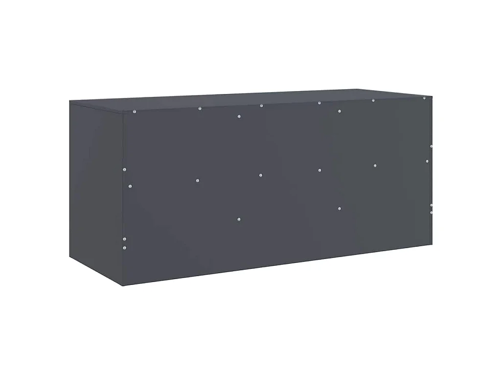 Mobile Porta TV Antracite 99x39x44 cm in Acciaio