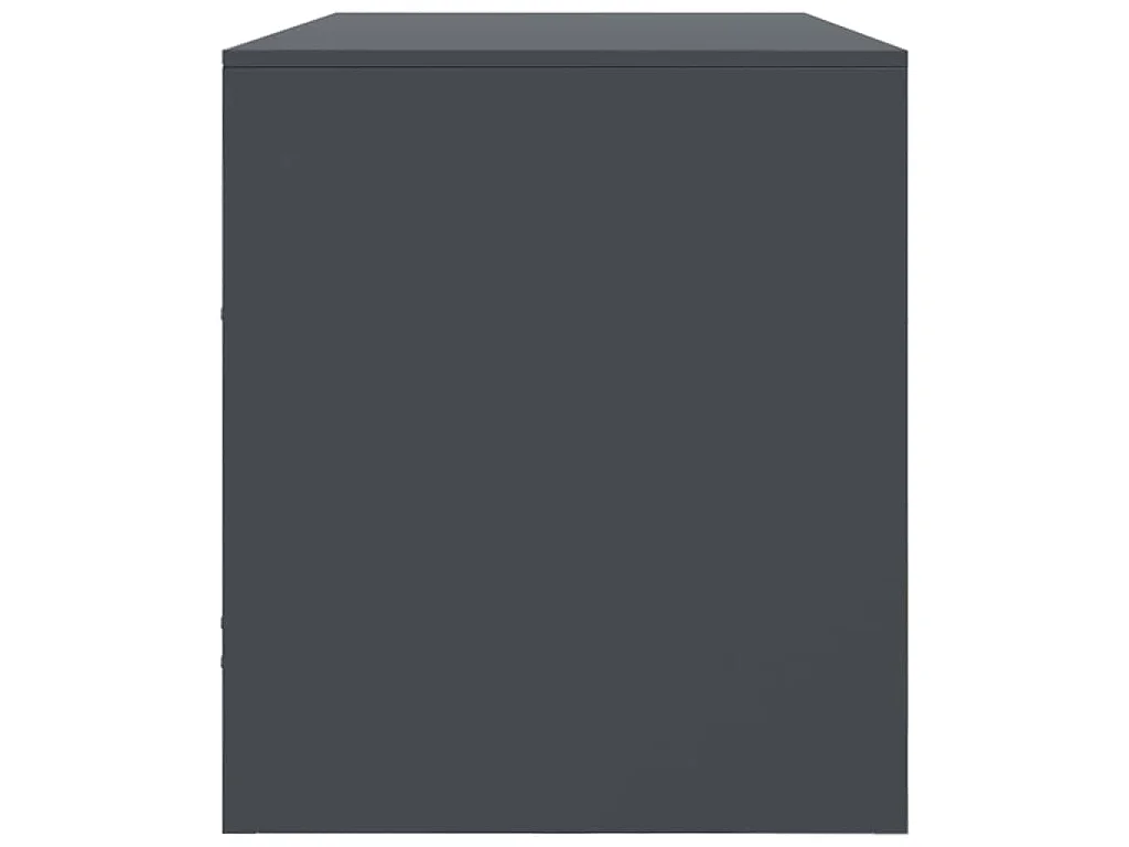 Mobile Porta TV Antracite 99x39x44 cm in Acciaio