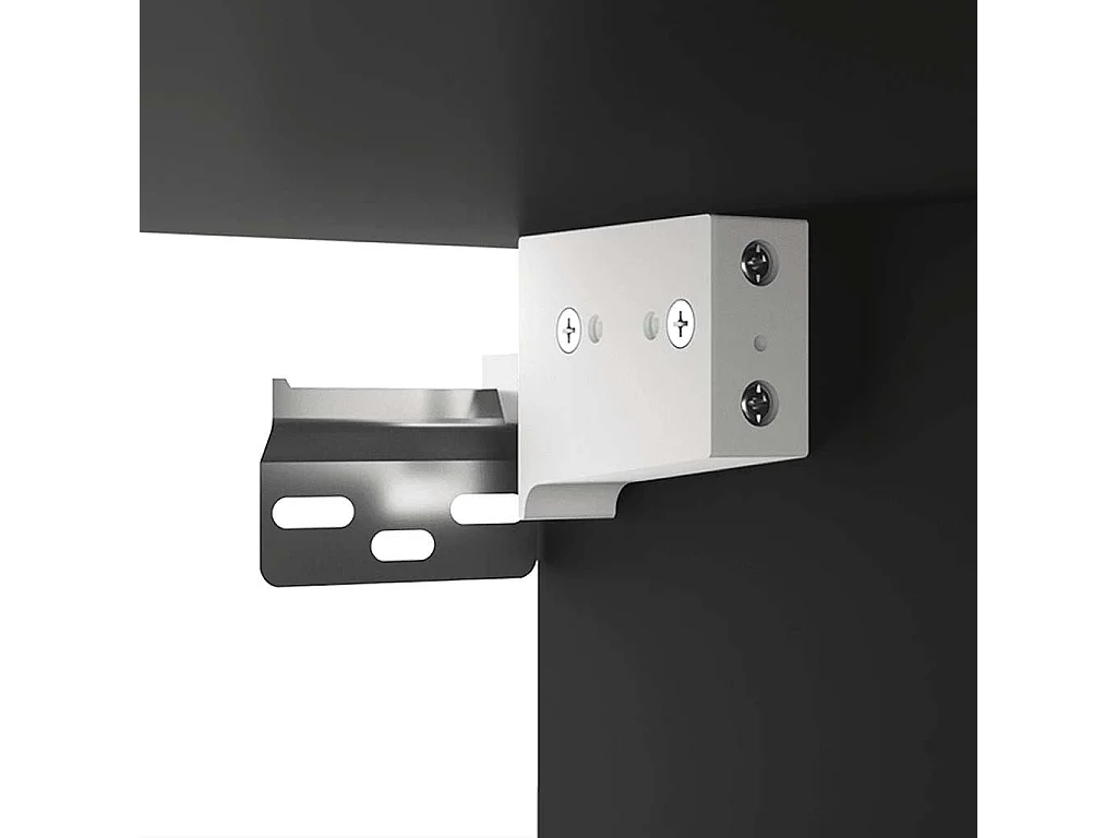 Meubles TV 2 pcs Noir 80x30x30 cm Bois d'ingénierie