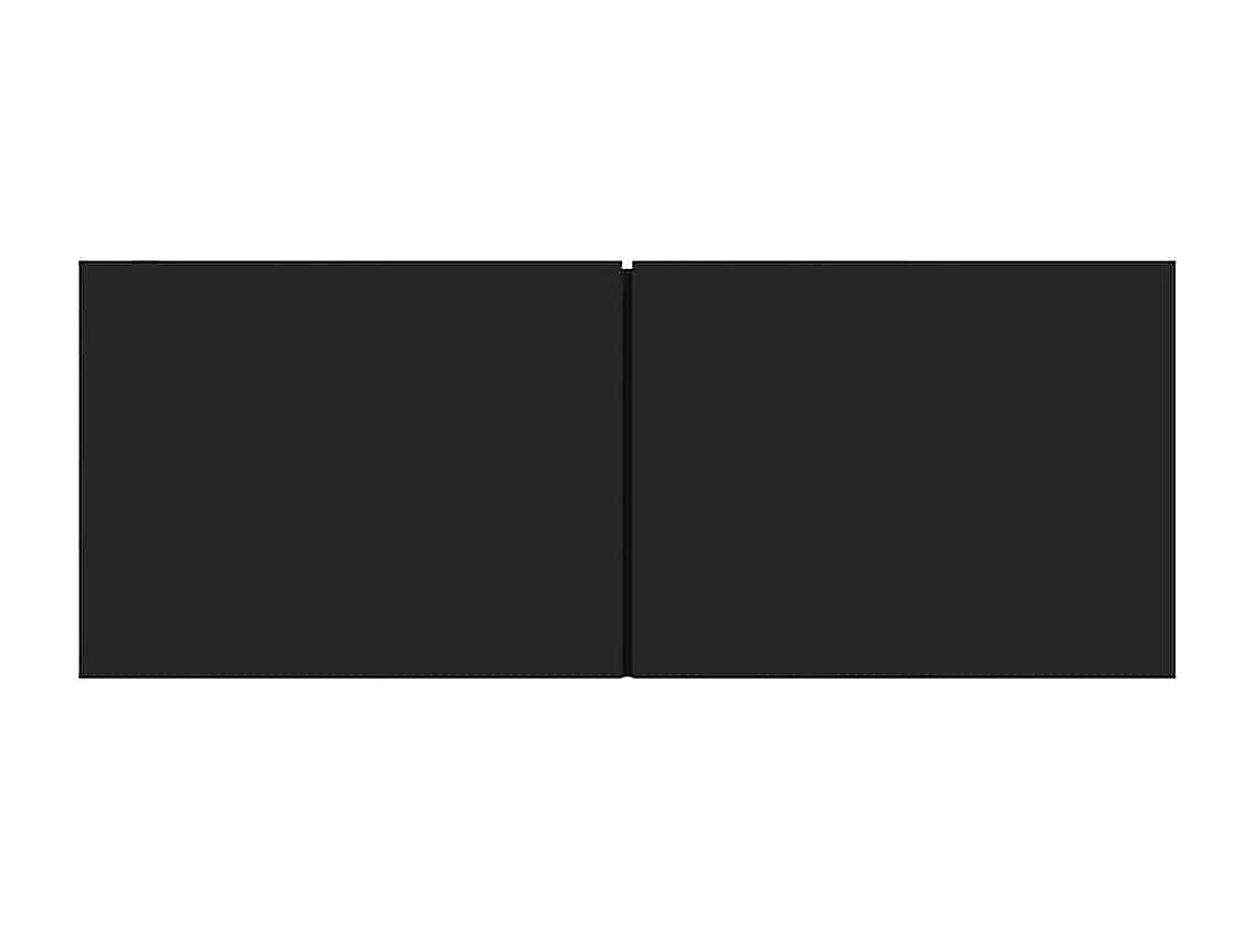 Móveis de TV 2pcs 80x30x30 cm derivados de madeira preto