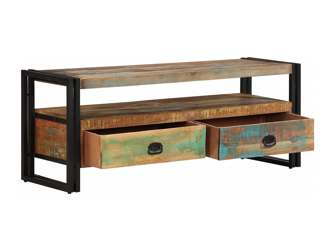 Tv-meubel massief gerecycled hout