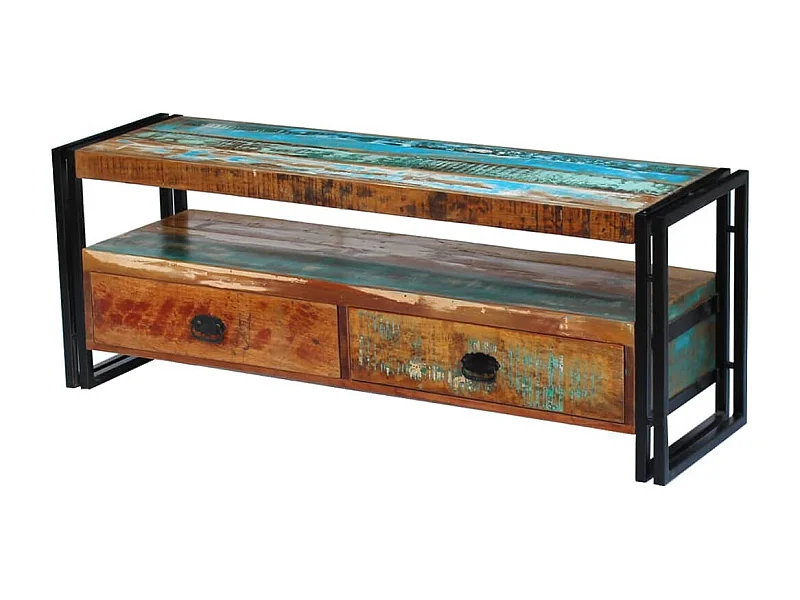 Tv-meubel massief gerecycled hout