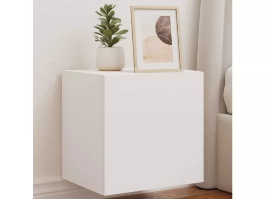 Kauf Unique TV-Wandschrank mit LED-Leuchten Weiß 40,5x35x40 cm