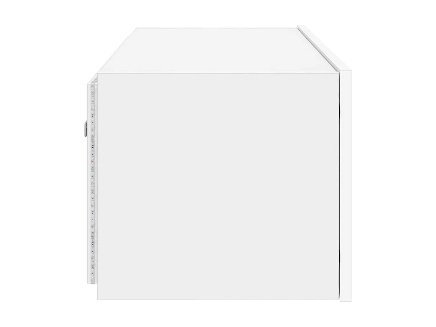 Móvel de parede para TV com luzes LED 80x35x31 cm branco