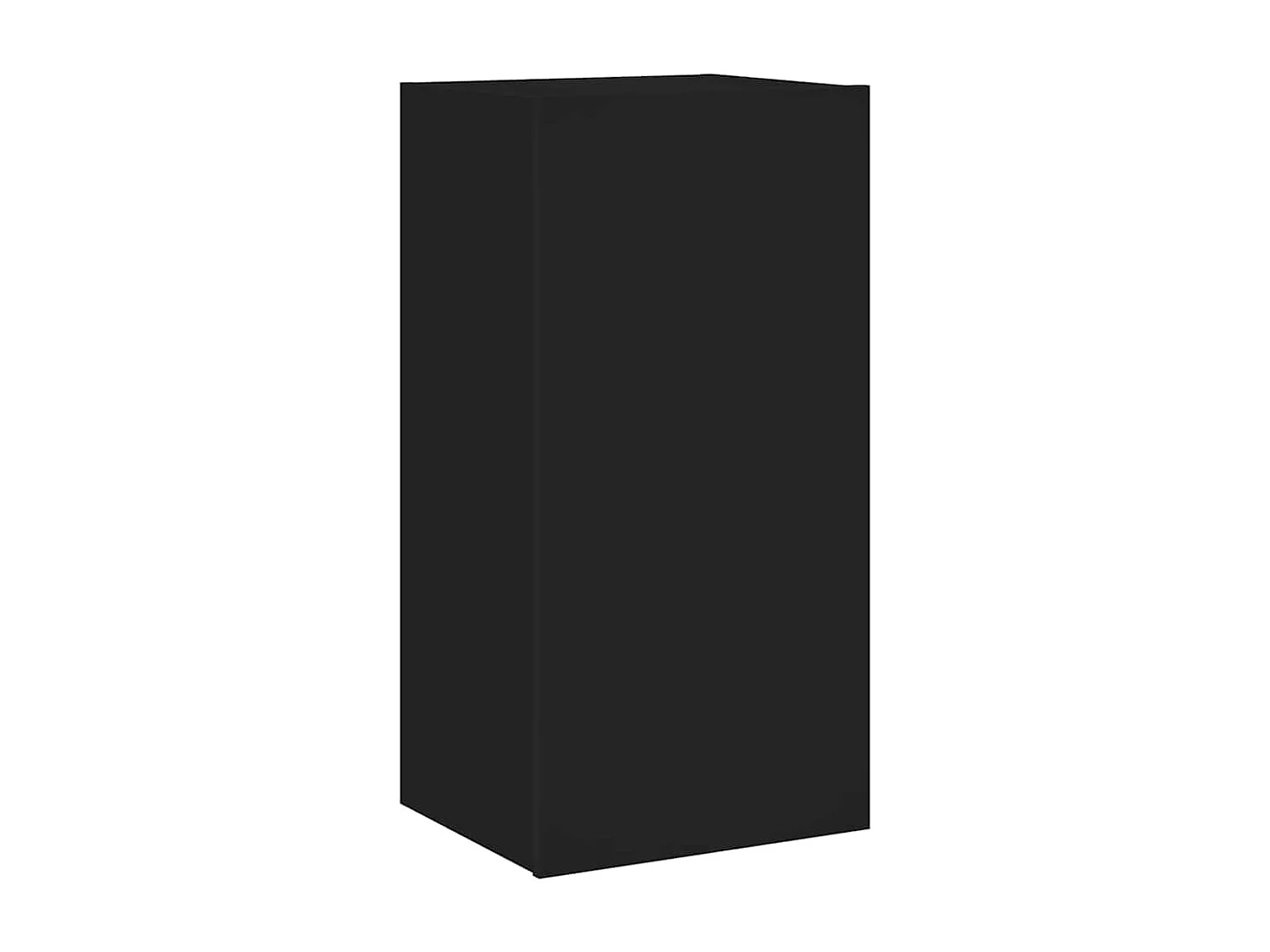 Meuble TV mural avec lumières LED noir 40,5x35x80 cm