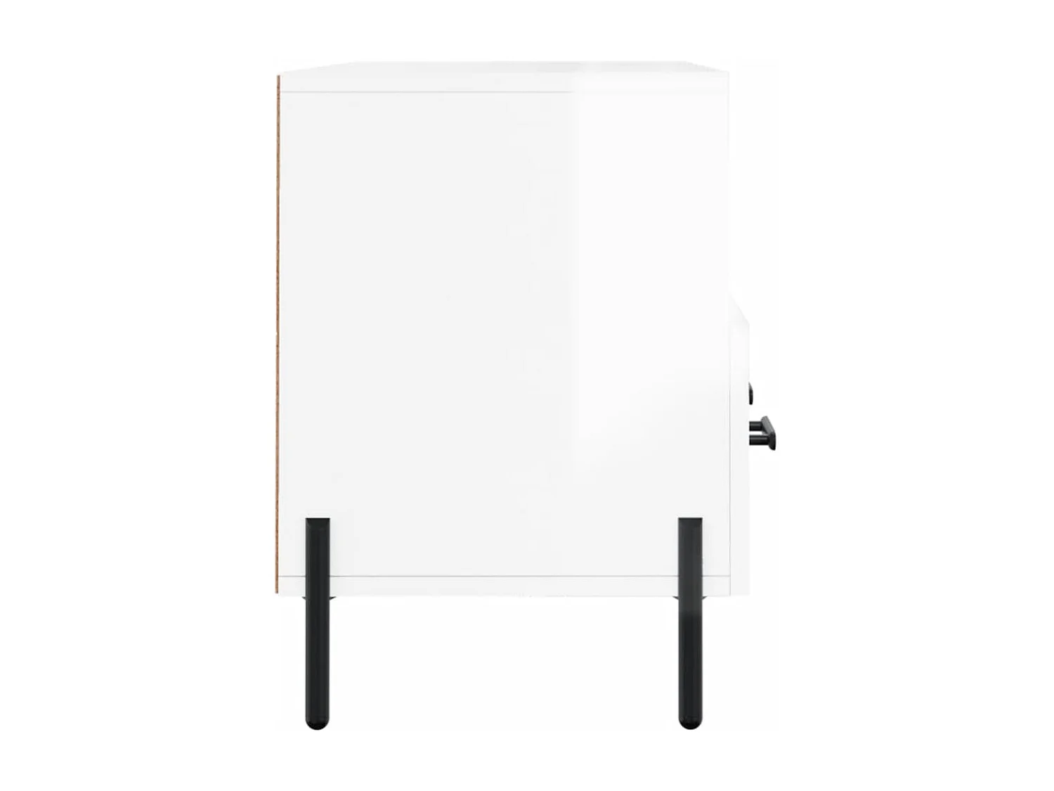 Meuble TV Blanc brillant 102x36x50 cm Bois d'ingénierie