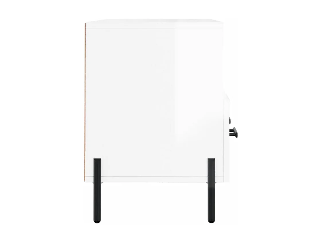 TV-Schrank Hochglanz-Weiß 102x36x50 cm Holzwerkstoff