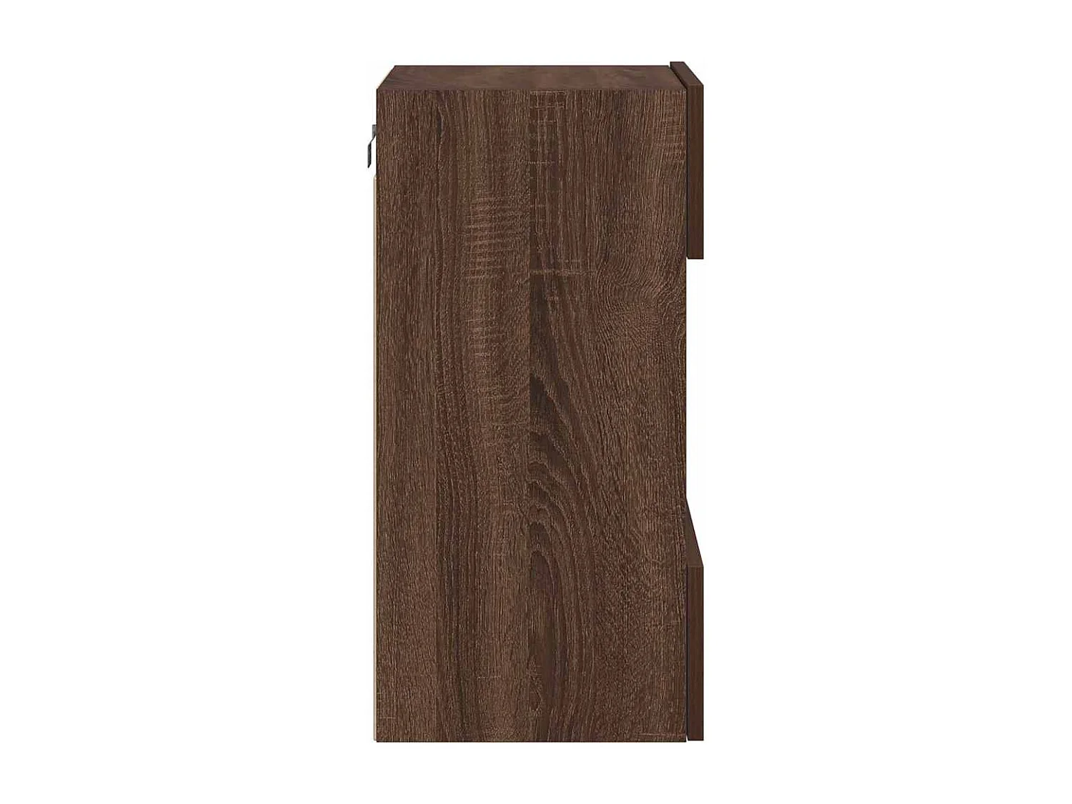 Meubles muraux avec lumières LED pour TV 2 pcs chêne marron 40x30x60,5 cm