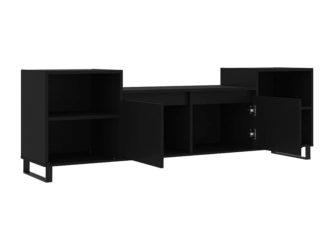 TV-Schrank Schwarz 160x35x55 cm Holzwerkstoff