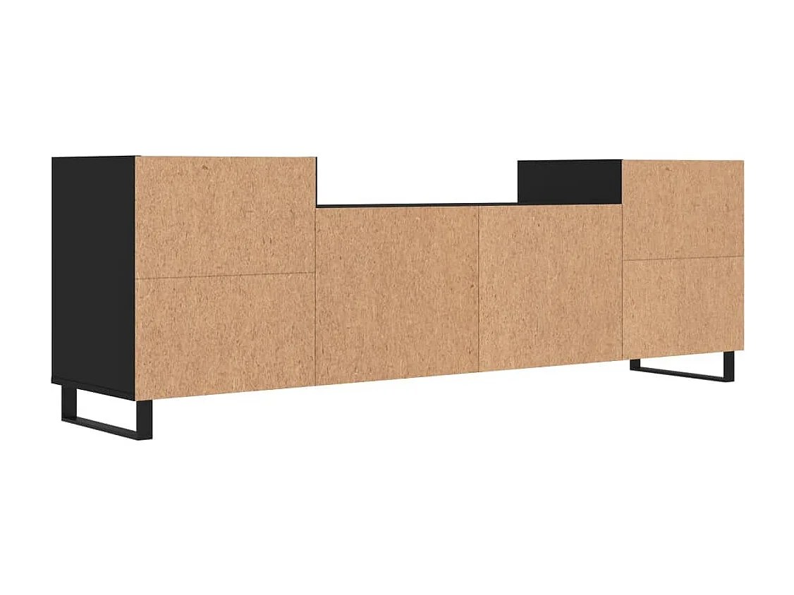 TV-Schrank Schwarz 160x35x55 cm Holzwerkstoff