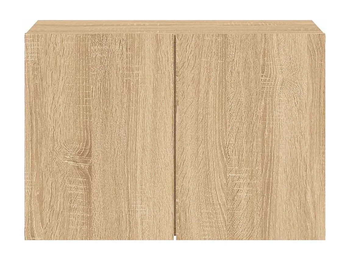 Meuble TV mural chêne sonoma 60x30x41 cm