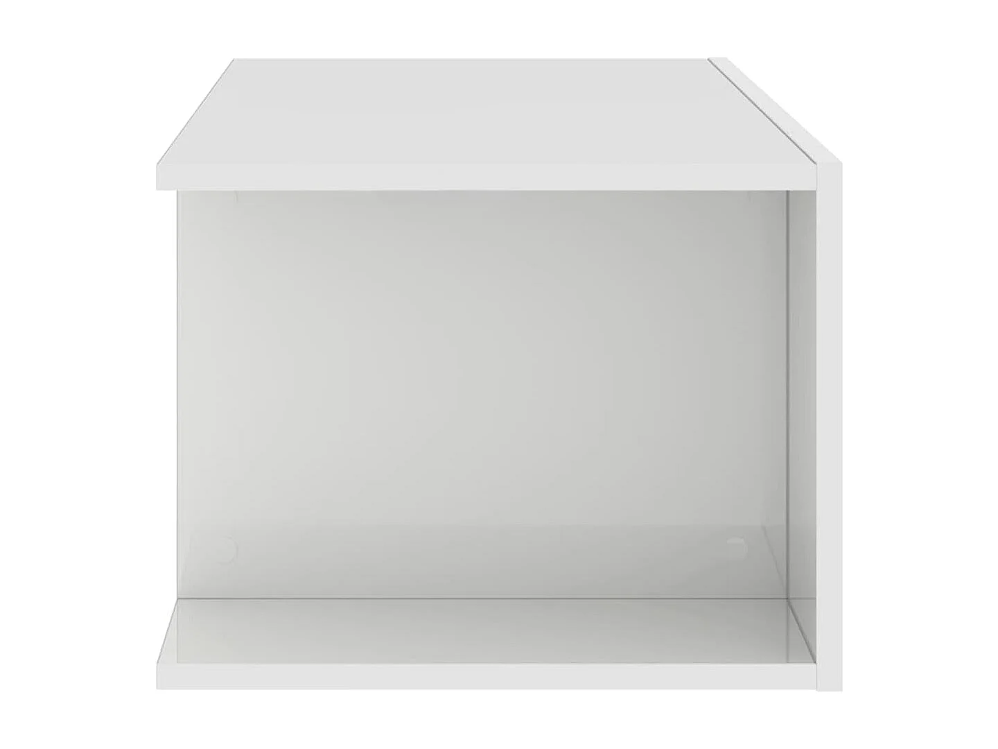 TV-Schrank mit LED-Leuchten Hochglanz-Weiß 90x39x30 cm