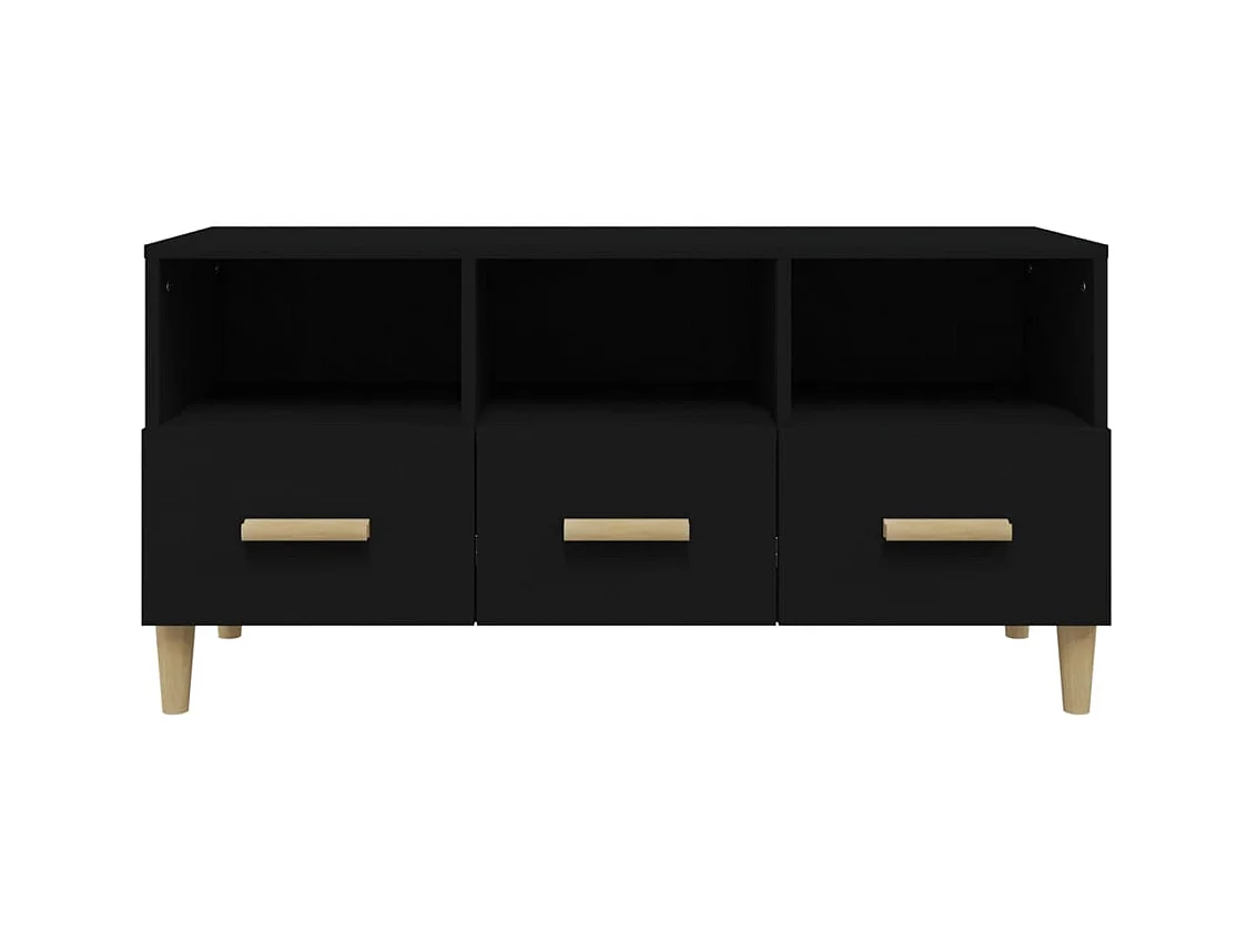 Meuble TV Blanc 102x36x50 cm Bois d'ingénierie