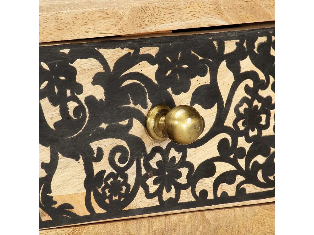 Meuble TV 100x30x45 cm bois massif de manguier