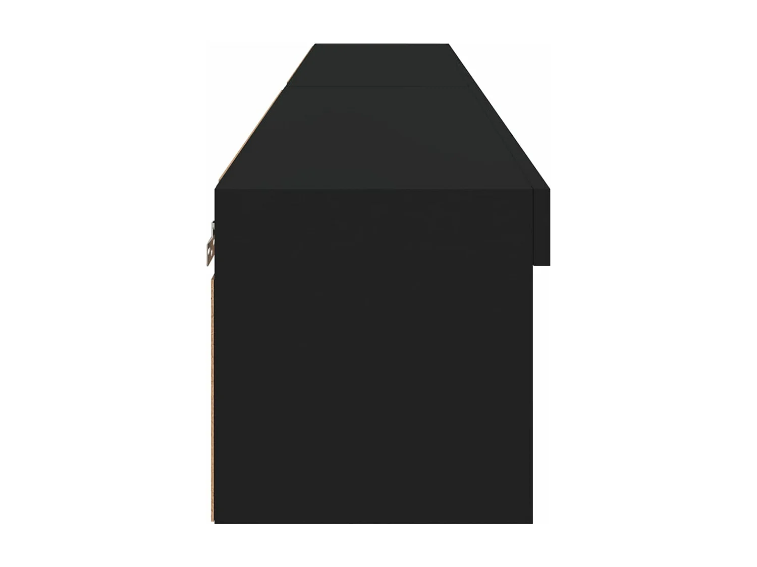 Móveis de TV com luzes LED 2 pcs 80x30x30 cm preto