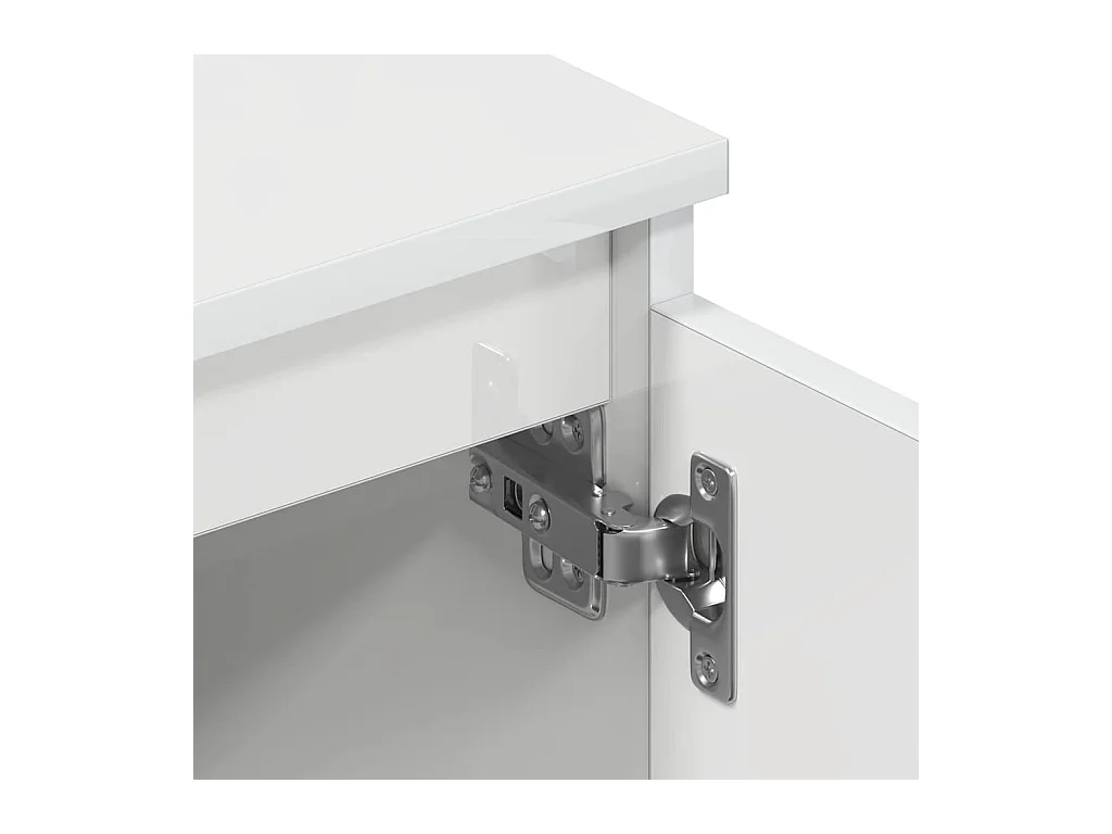 TV-Schrank Hochglanz-Weiß 140x40x35,5 cm Holzwerkstoff