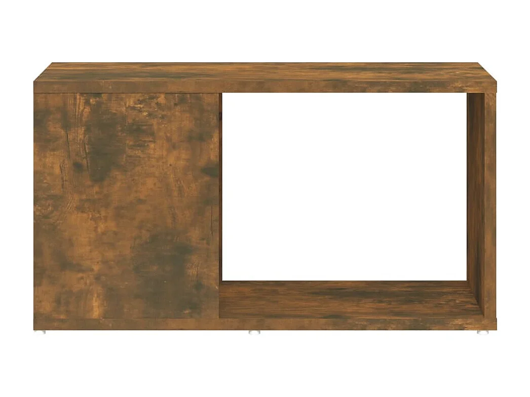 Meuble TV Chêne fumé 60x24x32 cm Bois d'ingénierie