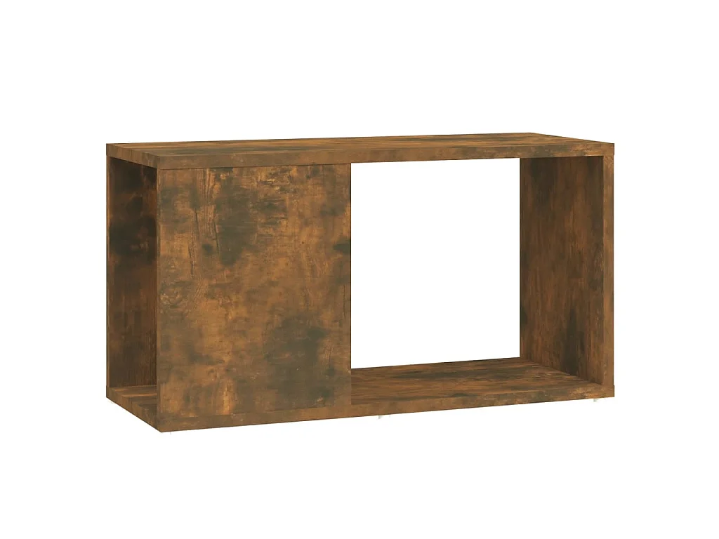 Meuble TV Chêne fumé 60x24x32 cm Bois d'ingénierie
