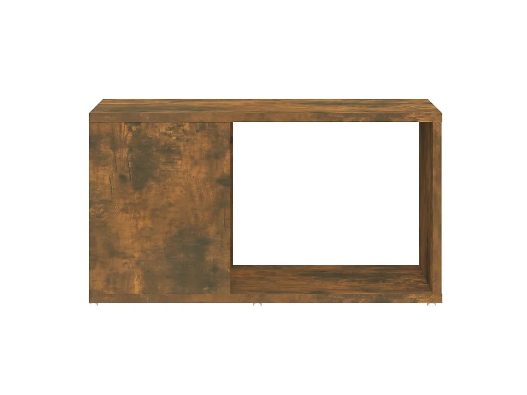 Meuble TV Chêne fumé 60x24x32 cm Bois d'ingénierie
