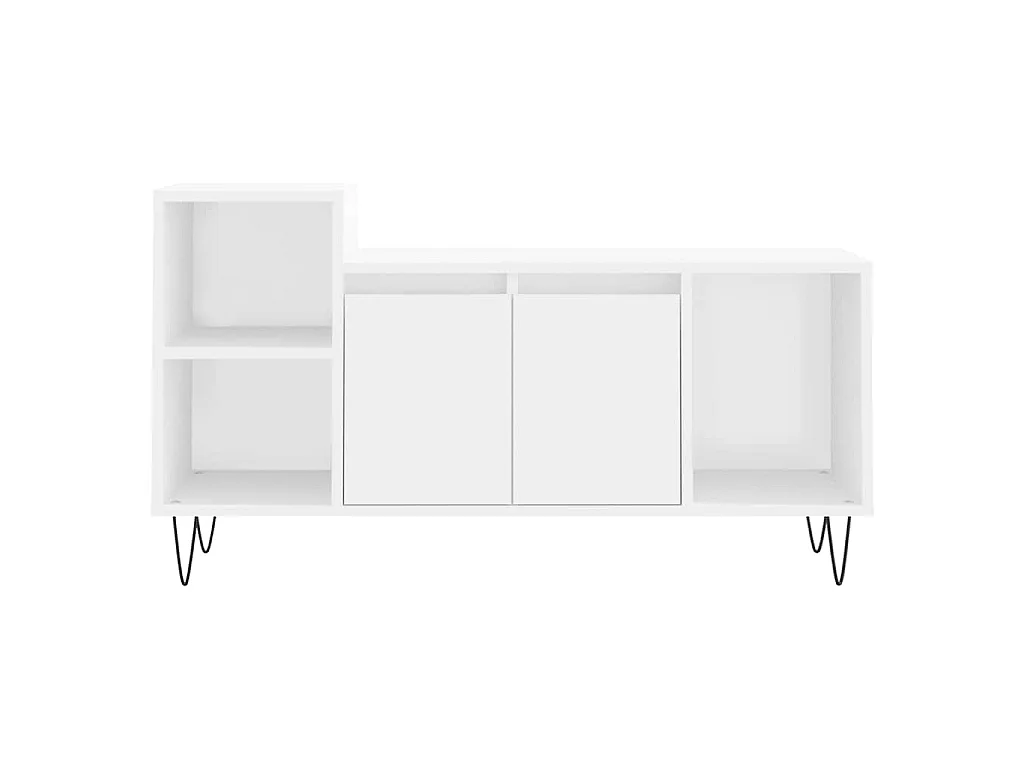 Meuble TV Blanc 100x35x55 cm Bois d'ingénierie