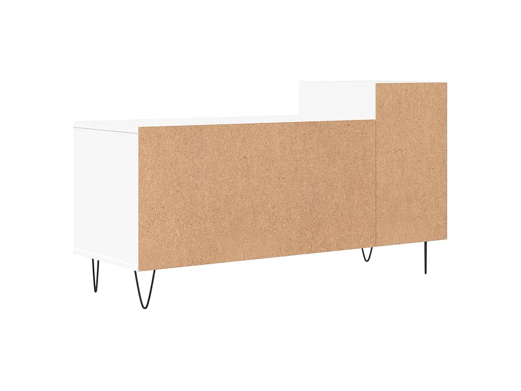 Meuble TV Blanc 100x35x55 cm Bois d'ingénierie