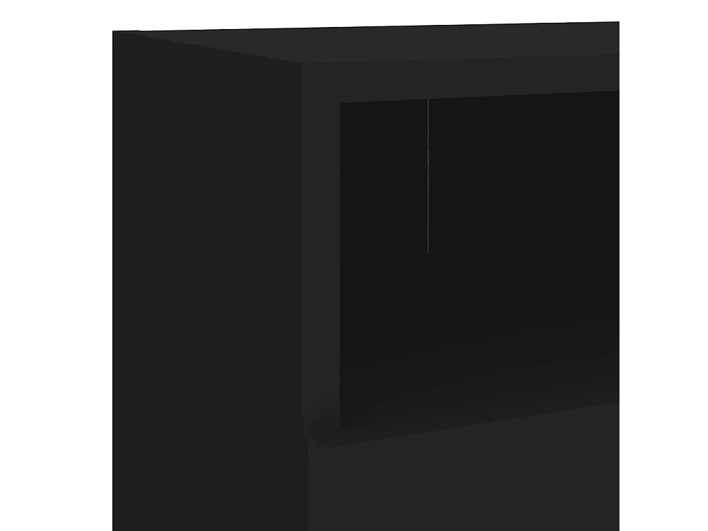 Tv-wandmeubel 40x30x30 cm bewerkt hout zwart