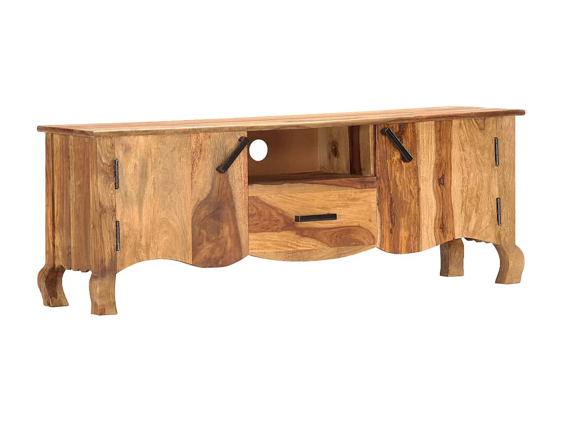 Meuble TV 115x30x42 cm Bois solide