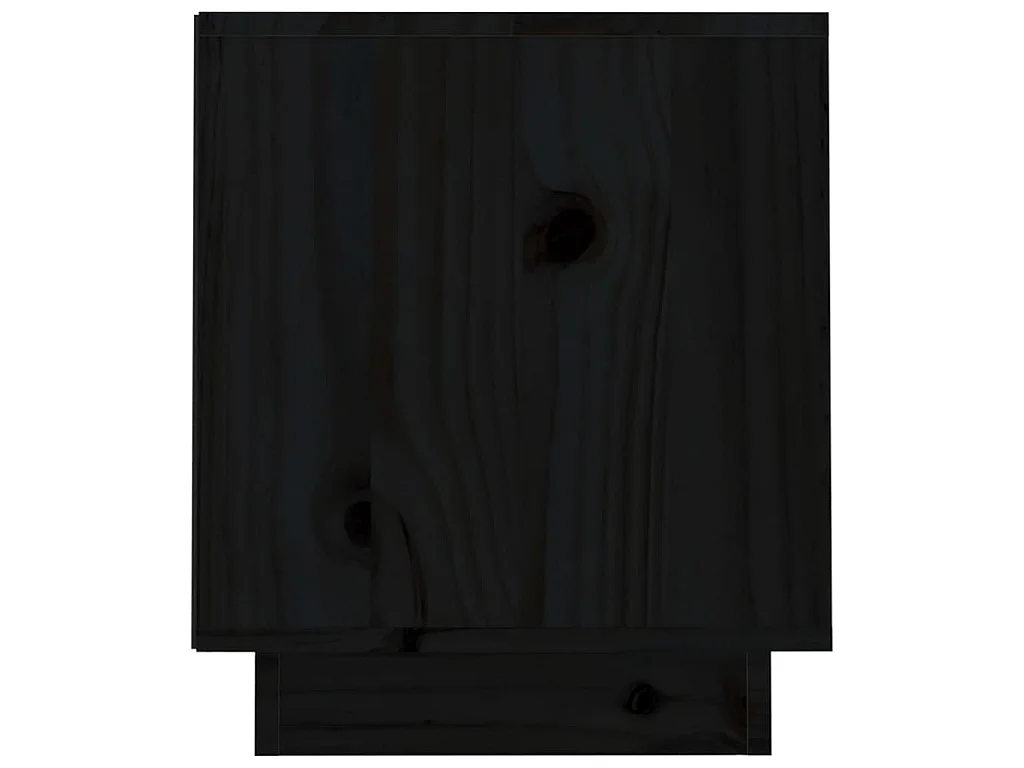 Meuble TV Noir 70x34x40 cm Bois de pin massif