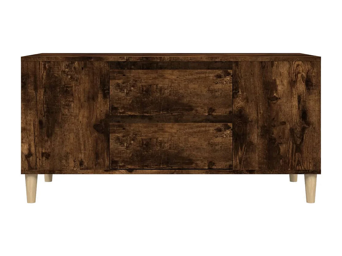 Tv-meubel 102x44,5x50 cm bewerkt hout gerookt eikenkleurig