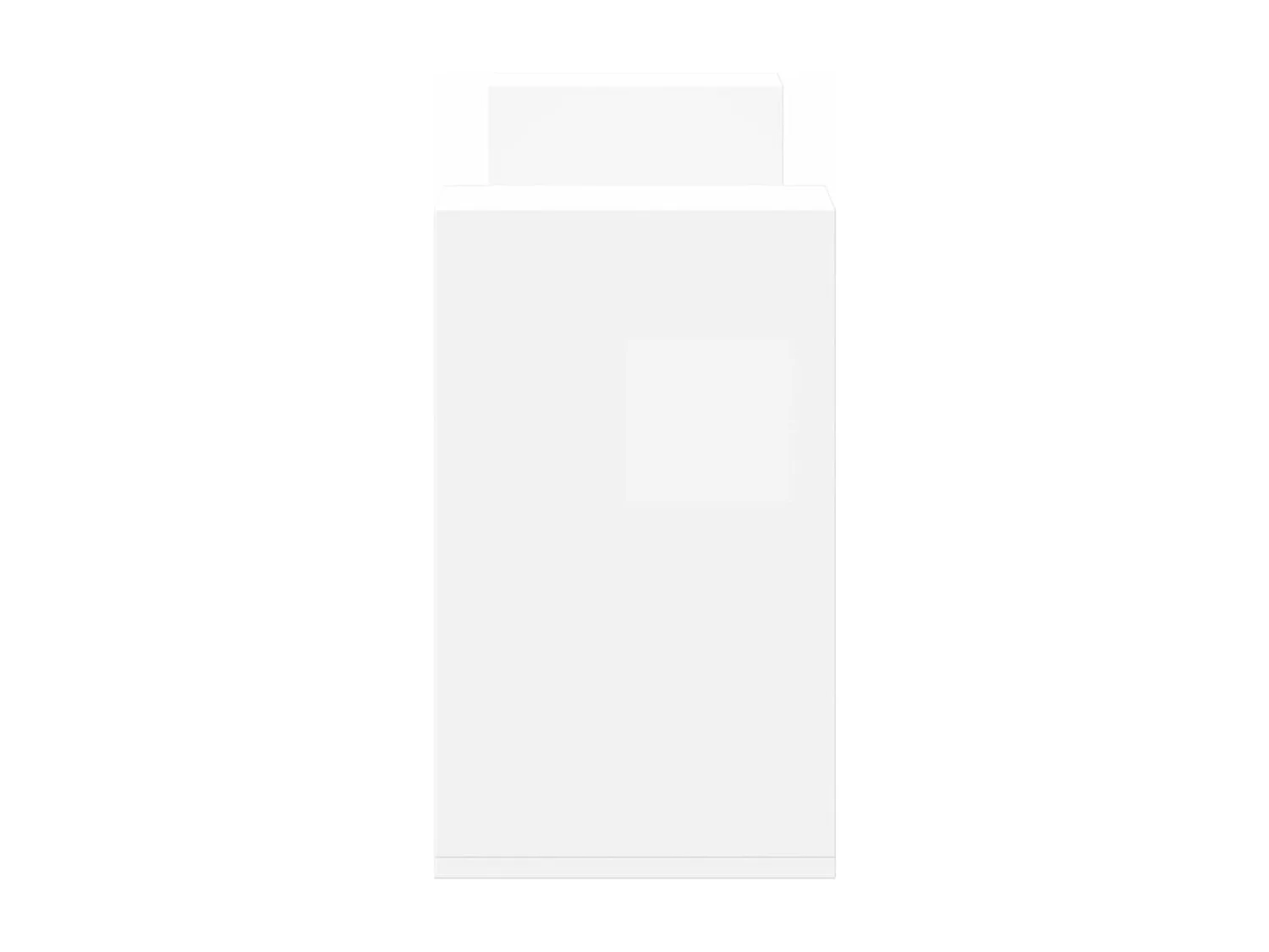 Mobili TV a Parete 2pz Bianchi 100x30x50cm in Legno Multistrato