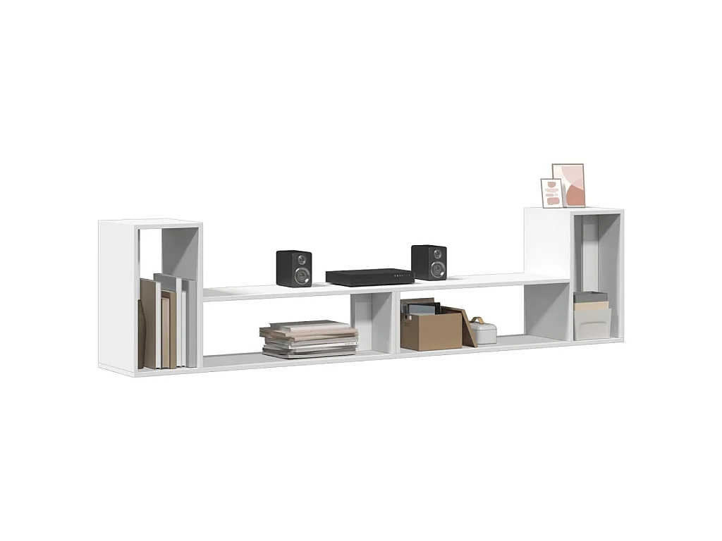 Meubles TV 2 pcs blanc 100x30x50 cm bois d'ingénierie