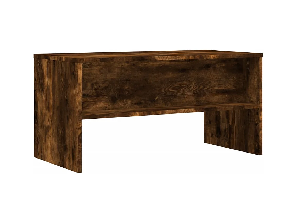 Mueble de TV madera de ingeniería roble ahumado 80x40x40 cm