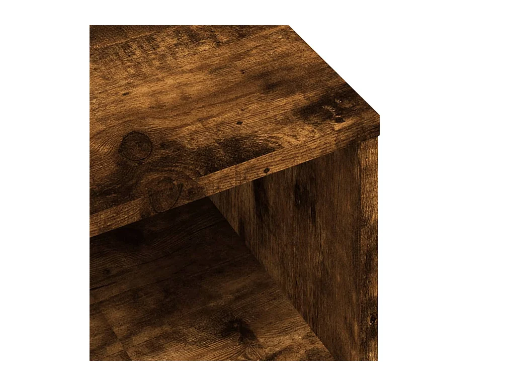 Mueble de TV madera de ingeniería roble ahumado 80x40x40 cm