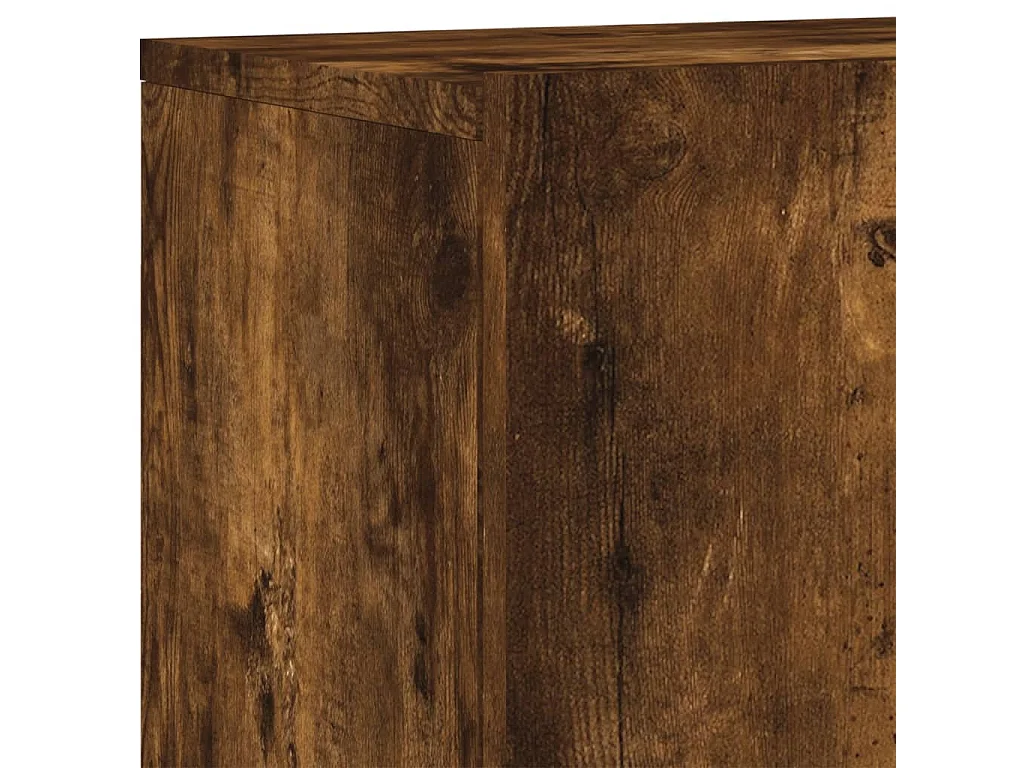 Meubles TV muraux 2 pcs chêne fumé 60x30x41 cm