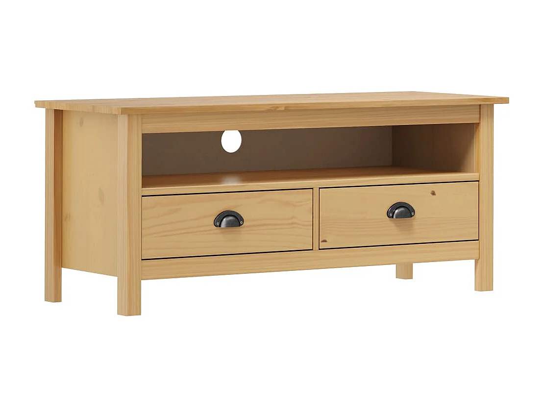 Tv-meubel Hill 110x40x47 cm grenenhout honingbruin