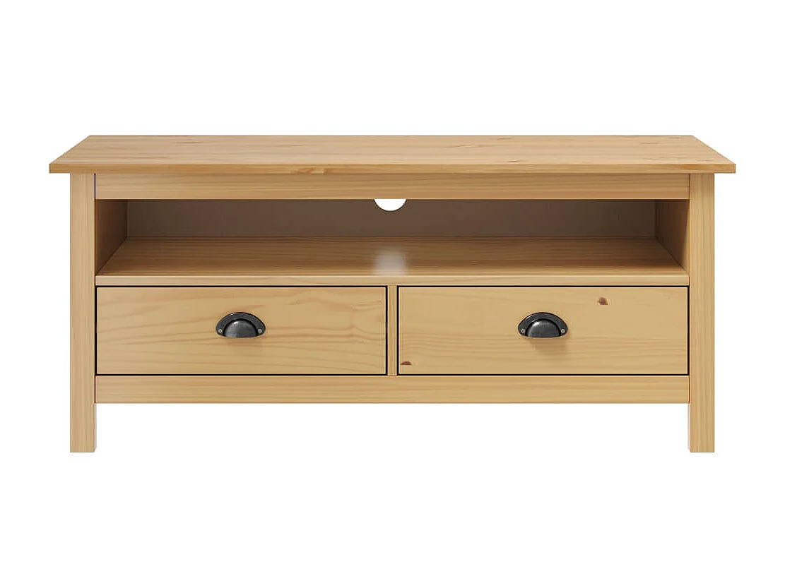 Tv-meubel Hill 110x40x47 cm grenenhout honingbruin