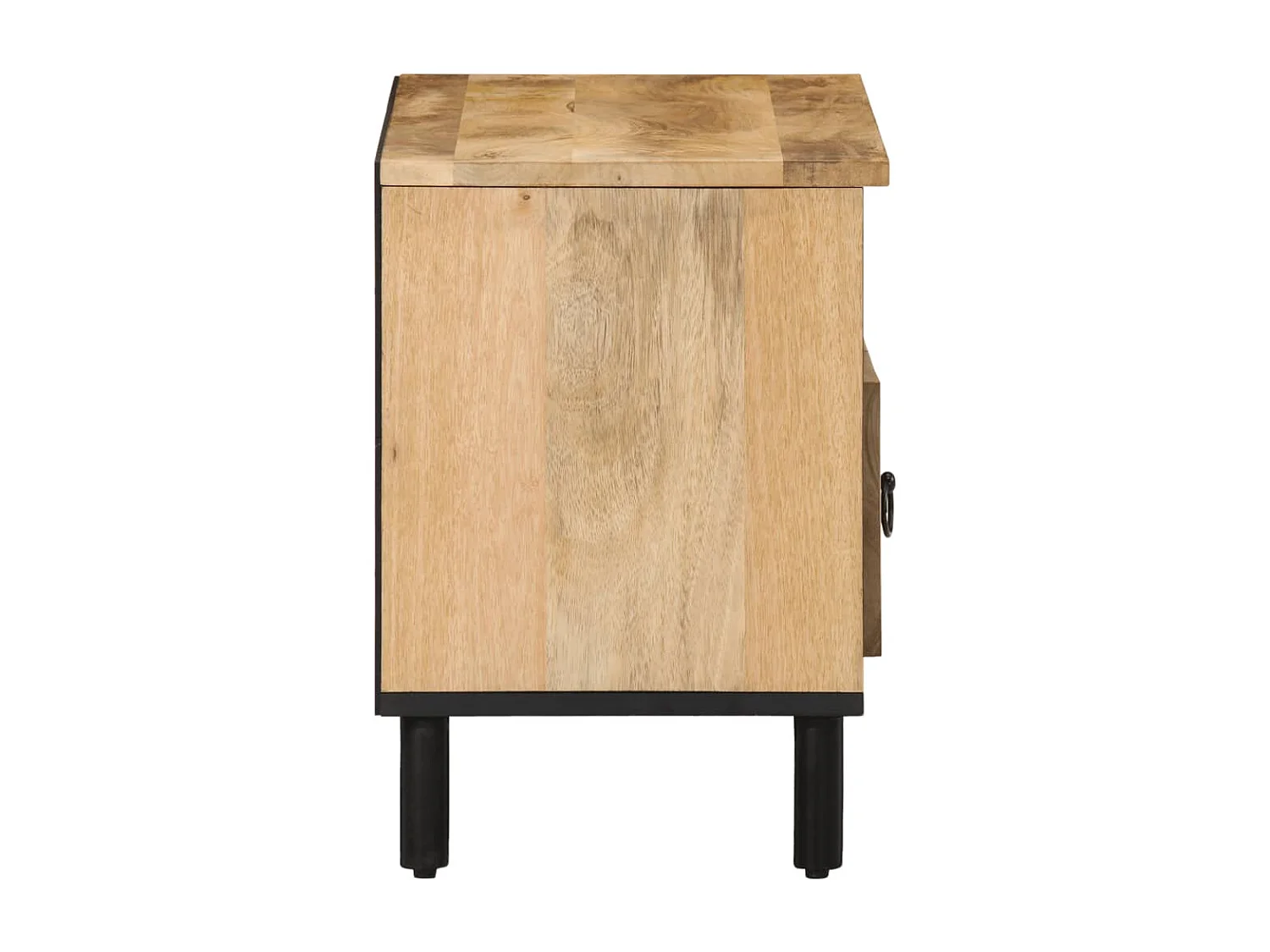 Meuble TV 80x33x46 cm bois massif de manguier