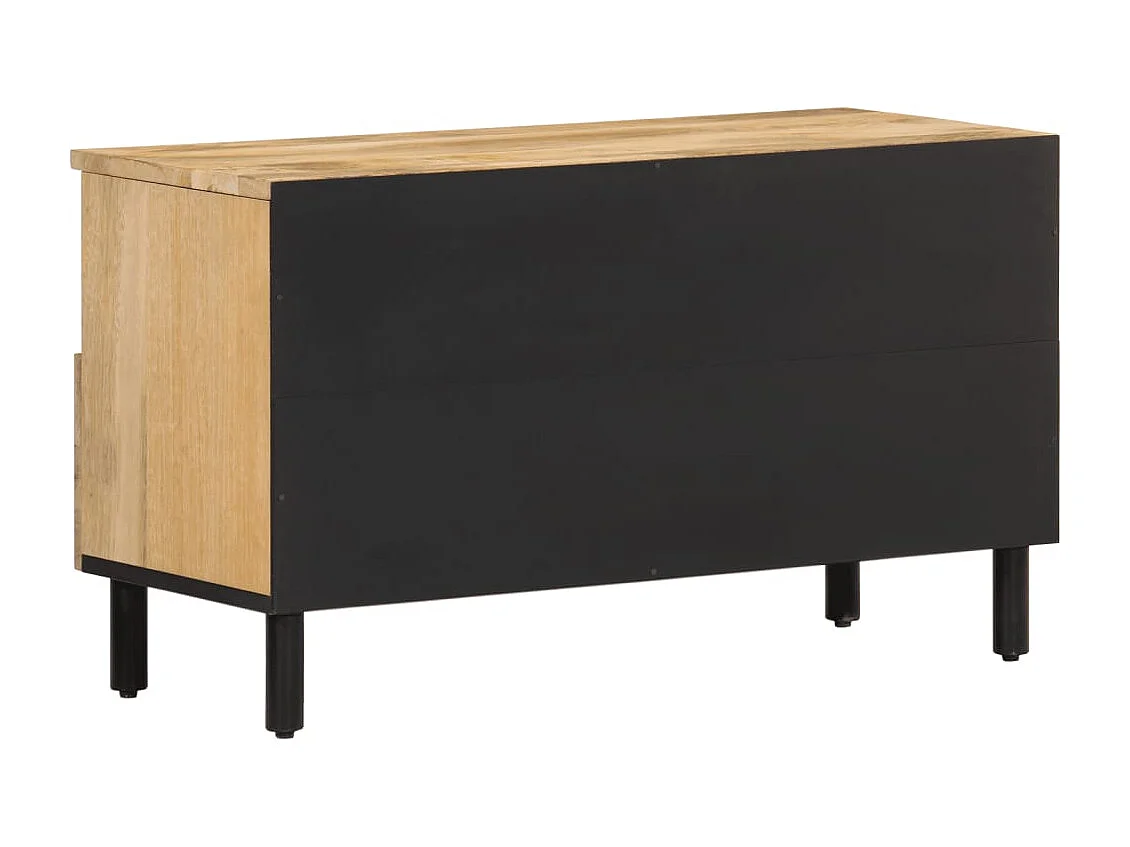 Meuble TV 80x33x46 cm bois massif de manguier