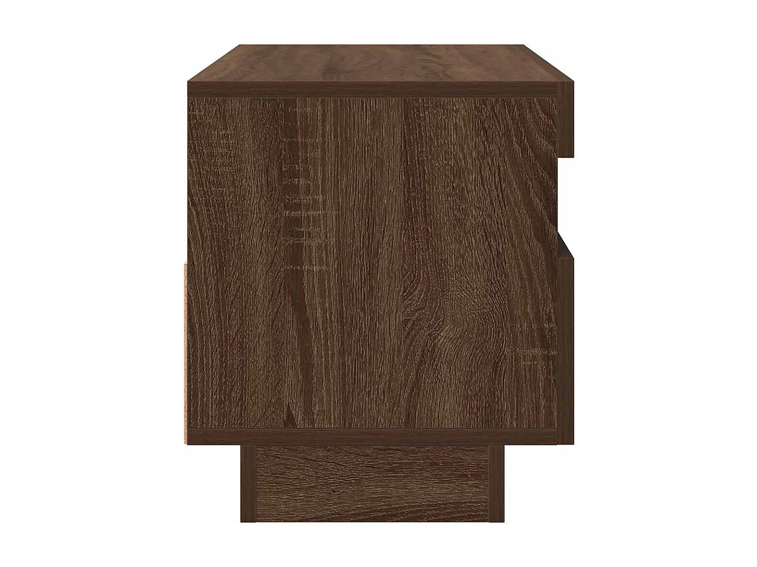 TV-Schrank mit LED-Leuchten Braun Eichen-Optik 80x35x40 cm