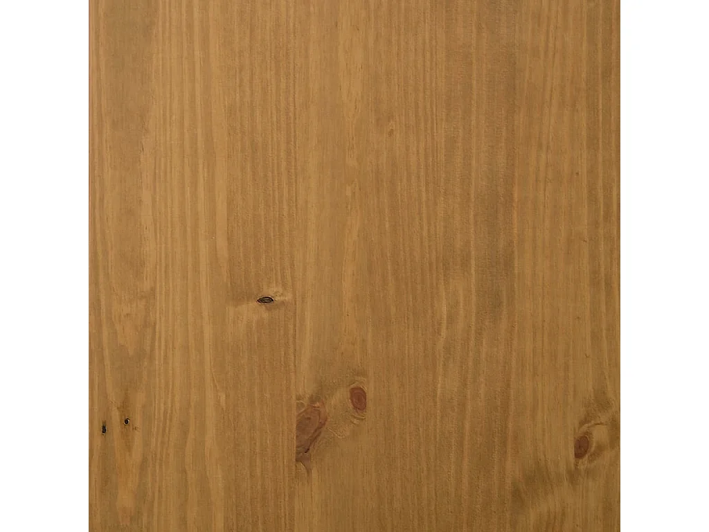 Meuble TV avec porte vitrée FLAM 158x40x50cm bois massif de pin