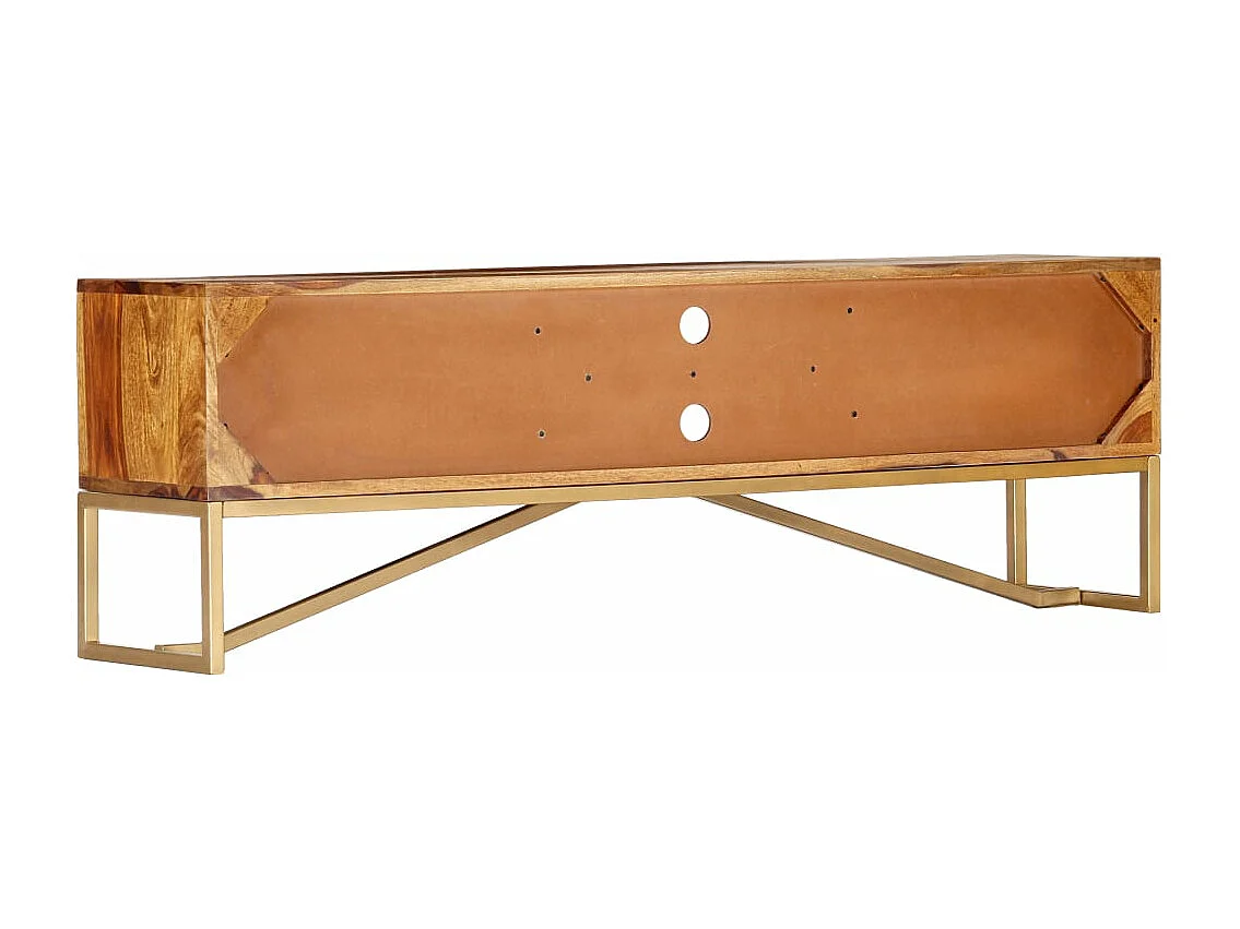 Meuble TV 140x30x45 cm Bois de Sesham massif