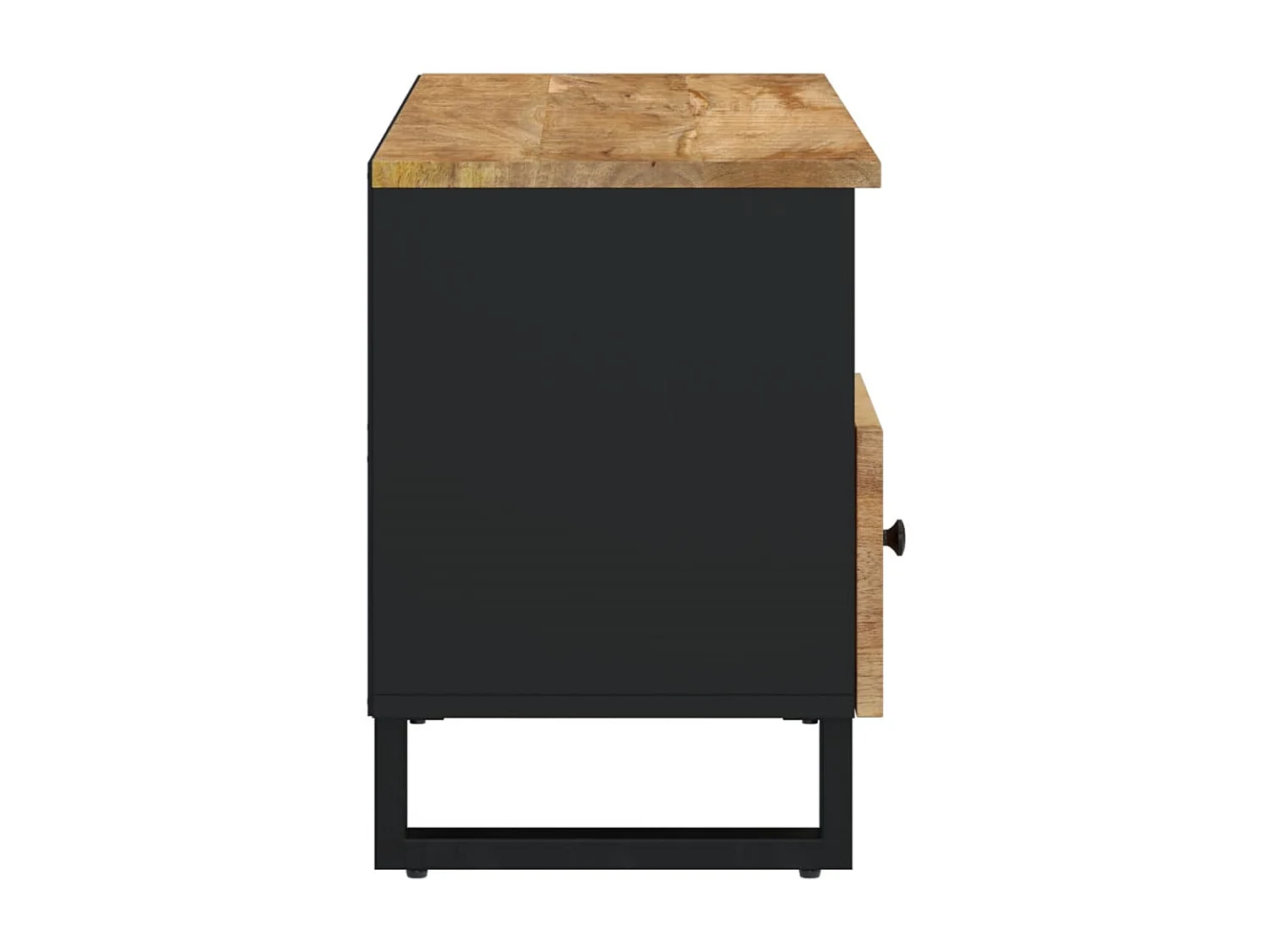 Meuble TV 100x33x46 cm bois de manguier et d'ingénierie