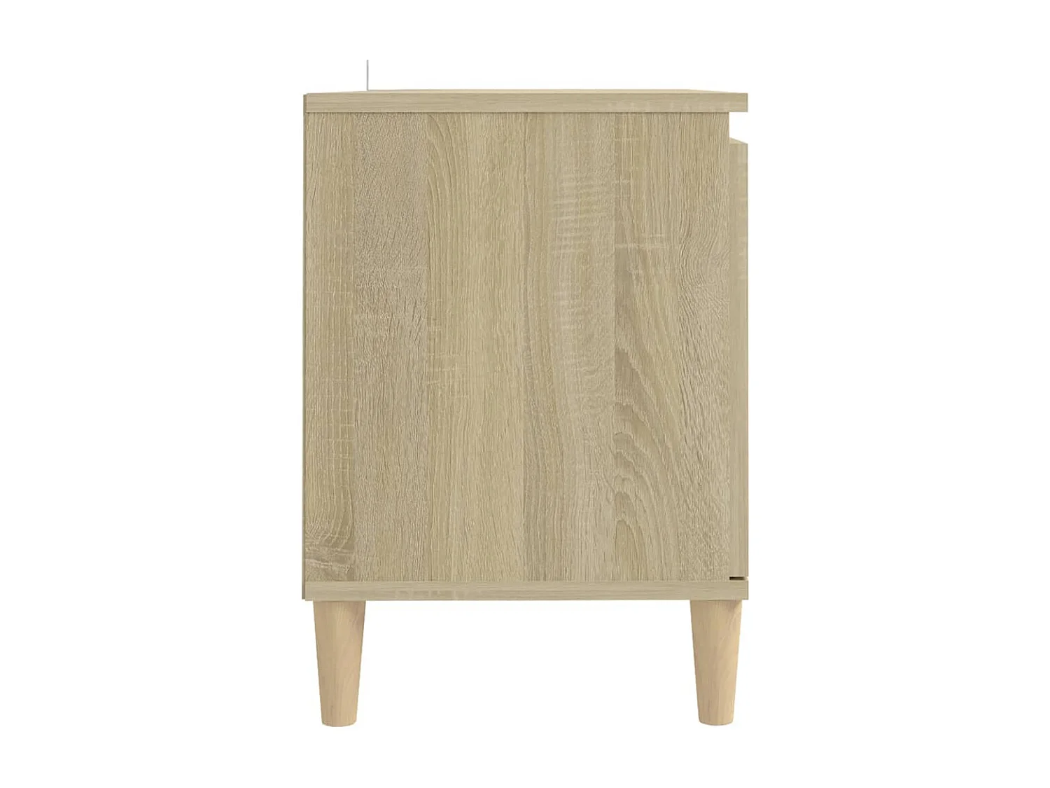 Meuble TV avec pieds en bois massif Chêne sonoma 103,5x35x50 cm